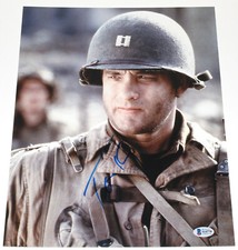 TOM HANKS SIGNED 'SAVING PRIVATE RYAN' 11x14 MOVIE PHOTO ACTOR BECKETT COA BAS 