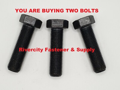 Rivercity Fastener 9/16-12x4 Grade 8 Hex Head Cap Screws – Bolt, Nut & Washers Included