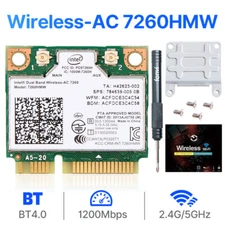Intel Dual Band Wireless-AC 7260HMW Mini PCI-E Card 1200Mbps BT 4.0 Network Card
