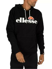 New Men's Ellesse SL Gottero Oh Hoody Pull-Over Hoodie Size Small Color Black