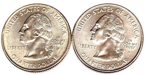 # C4088    ARKANSAS   STATEHOOD  QUARTERS, P & D  from  MINT ROLLS - Picture 2 of 2