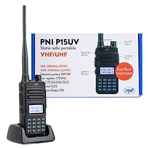 Radio portatile VHF/UHF PNI P15UV dual band, 144-146MHz / 430-440Mhz, (y2X)
