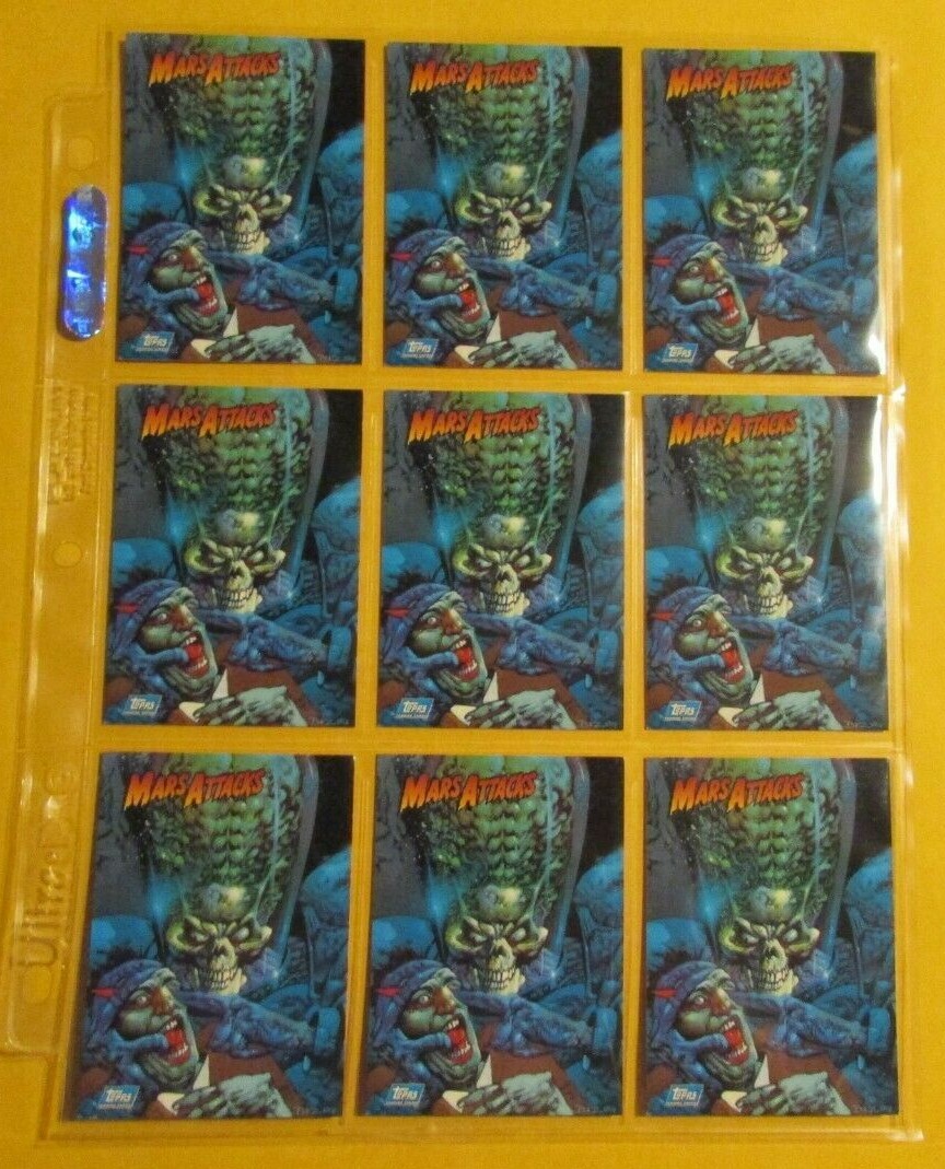 1994 MARS ATTACKS Topps Promo Card P2 LOT of 9 NM 9.4 Simon Bisley