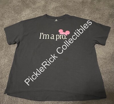 Disney Parks Shirt 2025 I m A Pro Of Course I m Gonna Park Hop Dark Gray X-Large