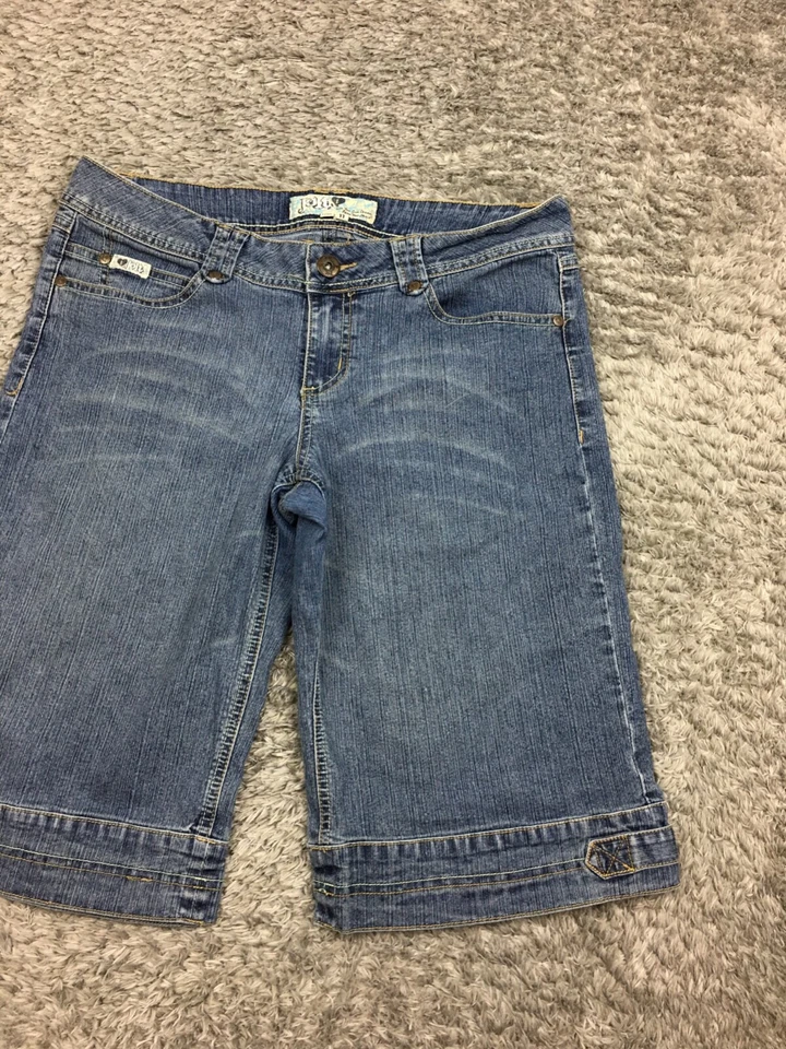 Женские джинсы Jolt Skimmer Capri размер 11 синяя джинсовая ткань - Изображение 2 из 4