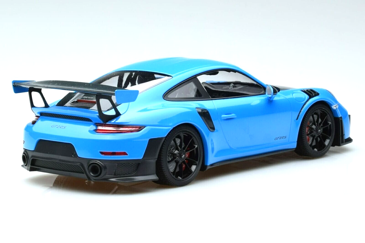 ポルシェ 911 GT2 RS 1/18 ミニカー 青 1/18 Porsche 911 GT2 RS (991.2) 2018 Blue Model Car by Minichamps
