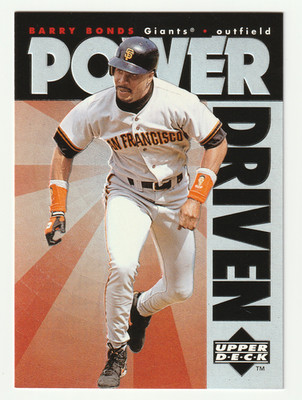 BARRY BONDS 1996 UPPER DECK / POWER DRIVEN #PD2 / SAN FRANCISCO GIANTS