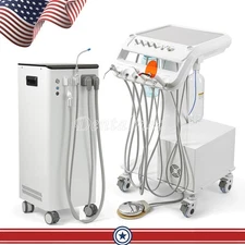 Portable Dental Delivery Unit Cart Air Compressor/High Suction System Vacuum