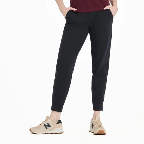 Life Is Good Solid Crusher-FLEX Jogger Women's Casual Pants, True Black, Large