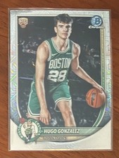 2025-26 Bowman Basketball Chrome Vets Hugo Gonzalez #BCV-28 RC Mojo Refractor