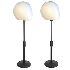 2 PACKS 22 inch tall high Adjustable wig or hat styrofoam female mannequin he...