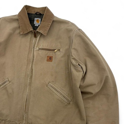 vintage Carhartt detroit jacket khaki color