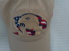 New 250th Anniversary of USA Embroidered Tan Ball Cap Flag Eagle Lady Liberty — photo 1