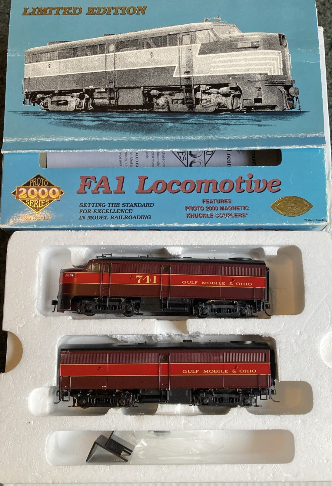 Proto 2000 HO Scale Diesel FA 1 & FB1 Both Powered GM&O