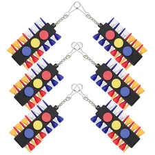 6 Sets Golf Tee Holder For Bag Carrier With 12 Tee Hole 3 Ball Markers Holes