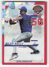 2025 Panini Prospect Edition #173 Riley Kelly Holo Prospect Ticket - Red Ice