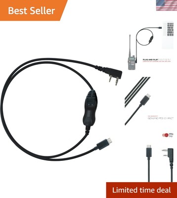 FTDI Chipset USB-C Programming Cable for Quick Radio Setup | Windows, Mac, Linux