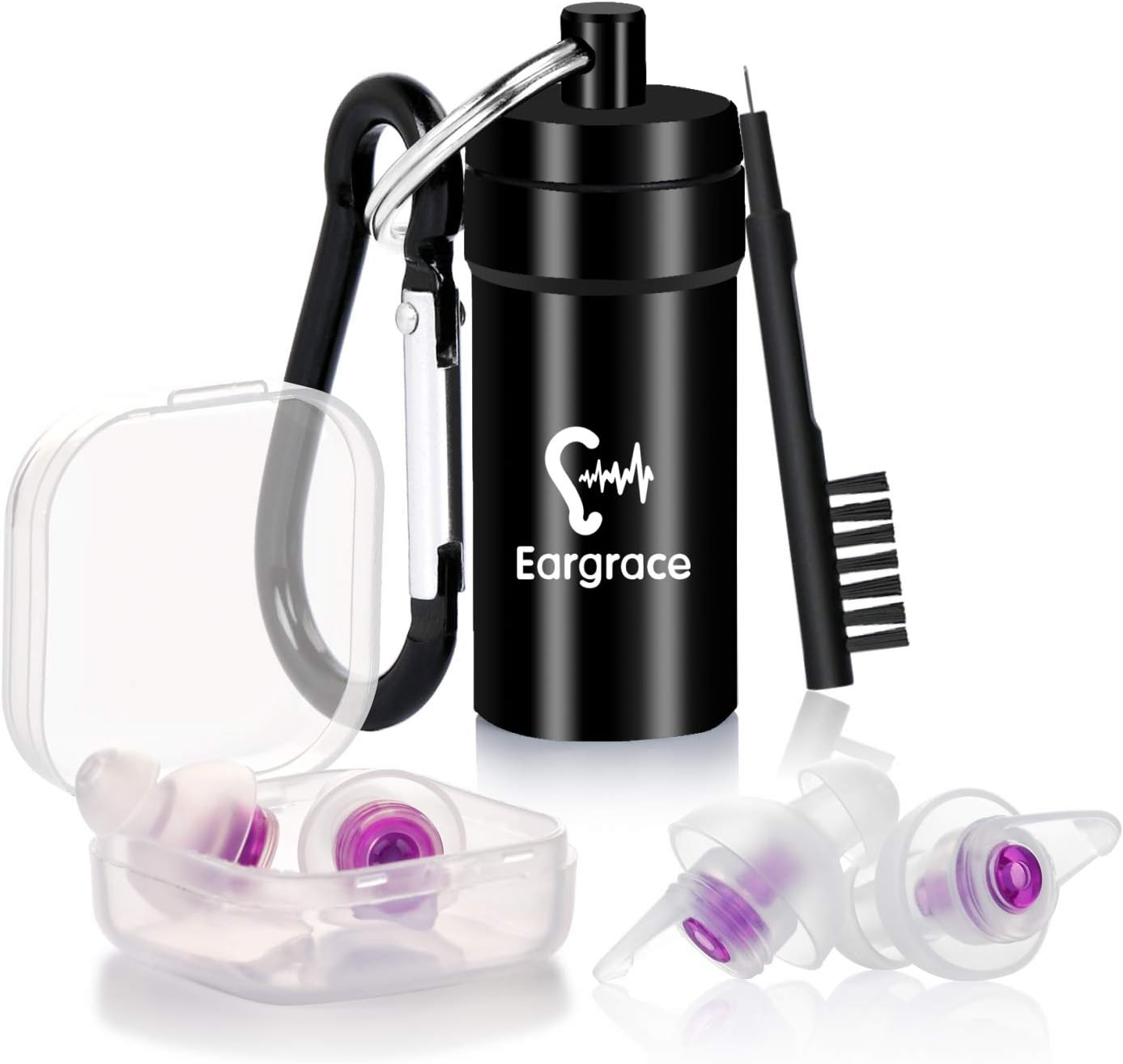 Ear Plugs for Sleeping,  2 Pairs Silicone Reusable Noise Canceling Earplugs [Ult