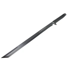 Defender-Xtreme All Black Full Tang Ninja Sword 27"" Stainless Steel Blade