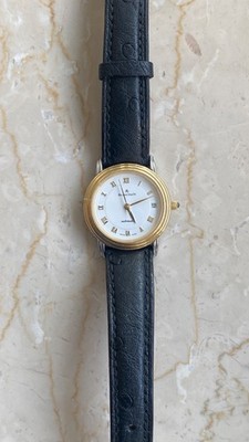 Blancpain Villeret Ultra Slim Automatik Damenuhr mit Datum - Straußlederarmband