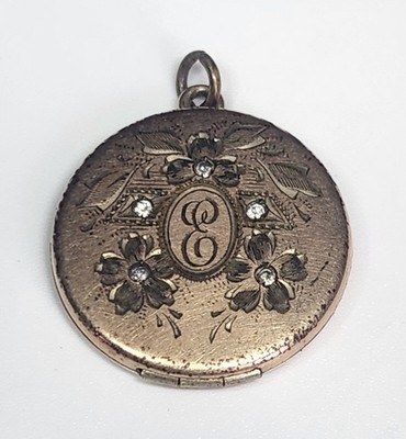 Beautiful 1874 RBM ATRICE Gold Filled Locket. Victorian Gold Tone/filled Locket