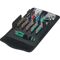 Bitsortiment Kk 100 52-Tlg.Schlitz/Ph/Pzd/Tx/6Kt.Wera