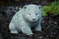 Frostfeste Steinfigur Kleiner BäR Gartenfigur Steinguss Panda 14 Cm Wetterfest