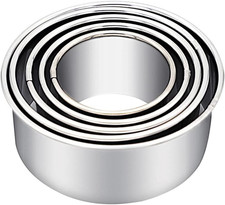 Biscuit Cutters, round Cookie Cutters/Stainless Steel Dumpling Skin Cutters/Cake