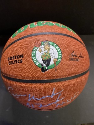 Cedric Maxwell Boston Celtics Logo Autographed Basketball Schwartz Sports COA