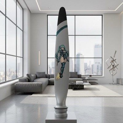 38'' Beechcraft Bonanza Airplane Propeller Blade Yuki Anime Manga Space Girl Art