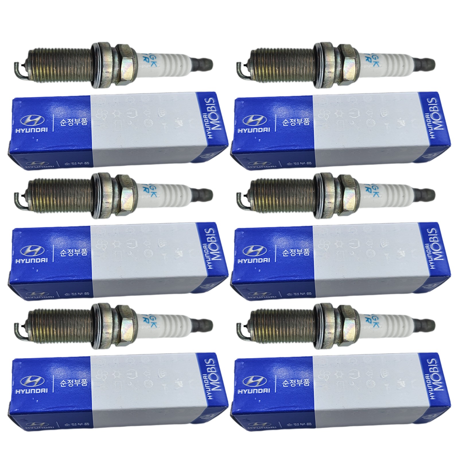 Set 6 Iridium Power Spark Plugs Gap 0.044 For Toyota Nissan Kia Hyundai L4 ngk