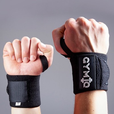 GYMIQ  Handgelenkbandagen 45cm Fitness Krafttraining Powerlifiting Bankdrücken