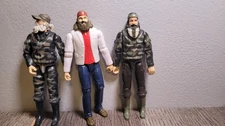 Duck Dynasty Phil, Willie & Si Robertson Action Figure 2013 Duck Commander Lot