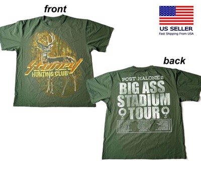 Post Malone Big Ass Stadium Tour 2025 Hunting club Reprint Sweatshirt T-shirt