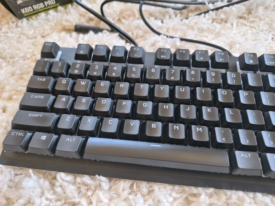 Corsair K60 RGB TKL Optical-Mechanical Gaming Keyboard OPX Switches - Pre-Owned - Image 3 of 4