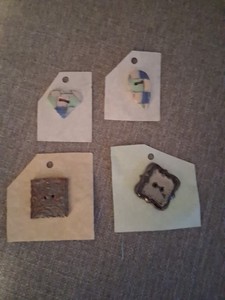 Handmade decorative ceramic buttons