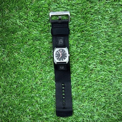 Nixon The Small Scout Women Black Nylon Bund Strap Quartz Analog 28mm Watch 7''