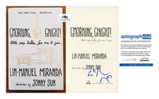 LIN MANUEL MIRANDA AUTOGRAPH SIGNED GMORNING GNIGHT BOOK ACOA