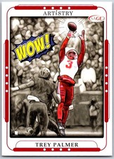 2023 SAGE Artistry Red #117 Trey Palmer Nebraska Cornhuskers