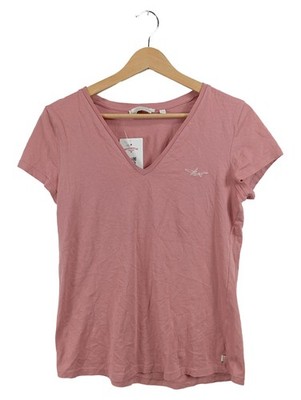 TOM TAILOR Denim Damen T-Shirt V-Ausschnitt Rosa Gr. XS Basic