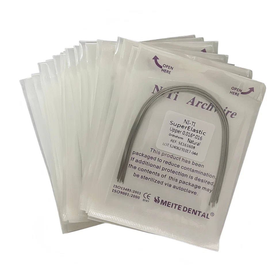 Dental Orthodontic Arch Wire Super Elastic Niti Round Rectangular Natural Form - Image 2 of 4