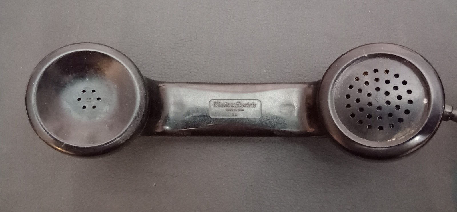 Western Electric Bell System Black Rotary Dial Telephone - Working Condition