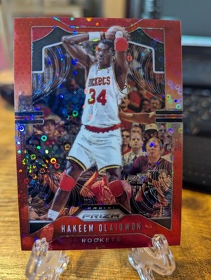 2019-20 Prizm Hakeem Olajuwon Rockets     HOF Fast Break Prizm Red  /125