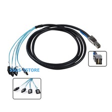 SFF-8644 to 4x SATA Breakout Cable 6Gbps External to Internal for HDD - 2M