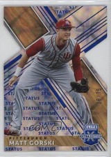 2019 Panini Elite Extra Edition Status Blue Die-Cut 35/75 Matt Gorski #57 03j5