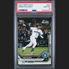 2025 Topps Now Jorge Polanco #853 ALDS Walk Off Mariners PSA 10 GEM MT