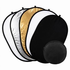 5in1 Photography Reflector MultiDisc Collapsible 24x36 Inch Translucent