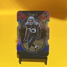 2022 Panini Select - Concourse Devin Lloyd #43 Red & Blue Prizm Die-Cut (RC)