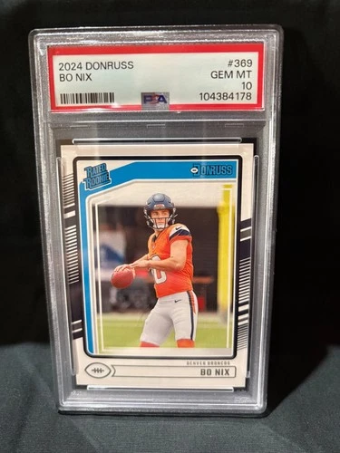 2024 Donruss Bo Nix RC #359, PSA 10