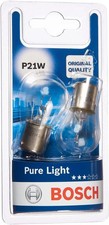 Bosch P21W (382) Pure Light Car Bulbs - 12 V 21 W BA15s - 2 